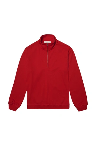 Толстовка с эффектом стирки и воротником на молнии- Заказать в России