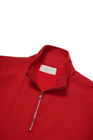 Толстовка с эффектом стирки и воротником на молнии- Заказать в России