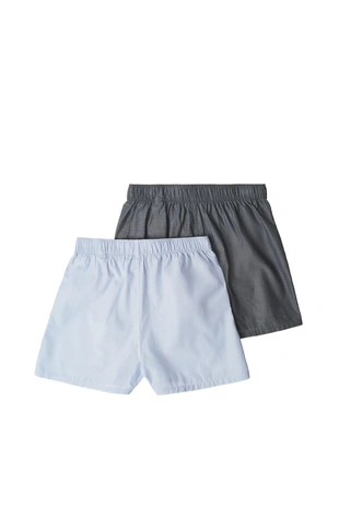 Комбинированный набор из 2 боксеров из поплина- Заказать в России