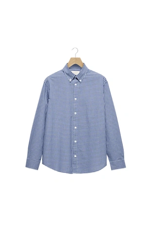 Рубашка классического кроя в клетку- Заказать в России