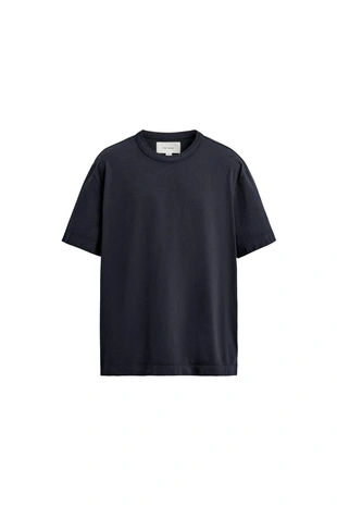 Футболка свободного кроя с отделкой в рубчик- Заказать в России