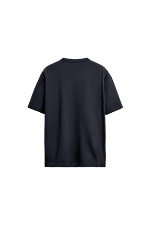 Футболка свободного кроя с отделкой в рубчик- Заказать в России