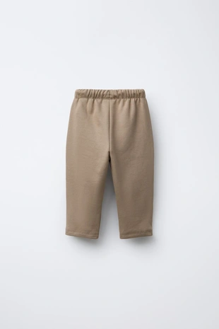 Брюки из флиса с принтом и карманами