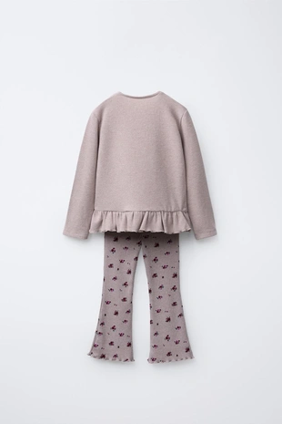 Купить Zara Комплект из футболки и леггинсов SOFT TOUCH с принтом