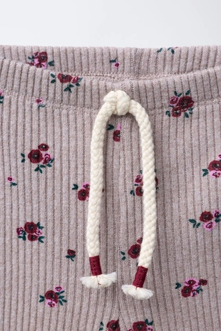 Pink | 4012/600/926 - Zara Комплект из футболки и леггинсов SOFT TOUCH с принтом