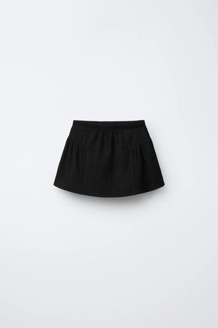 Юбка с воланом и отделкой прошвой- Заказать в России