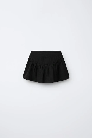 Юбка с воланом и отделкой прошвой- Заказать в России