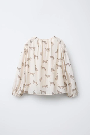 Купить Zara Рубашка с леопардовым принтом