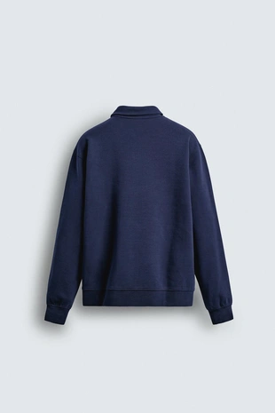 Купить Zara Толстовка-поло INTERLOCK на молнии