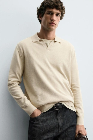 Поло трикотажное фактурное- Заказать в России