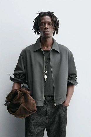 Куртка-рубашка REGULAR FIT на молнии- Заказать в России