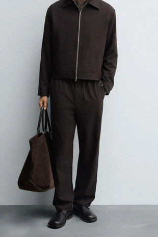 Брюки-джоггеры классического кроя- Заказать в России