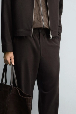 Брюки-джоггеры классического кроя- Заказать в России