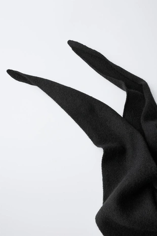 Black | 3739/647/800 - Zara Вязаная косынка