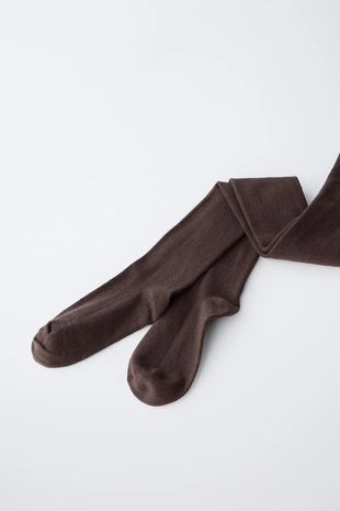 Набор из двух однотонных колготок