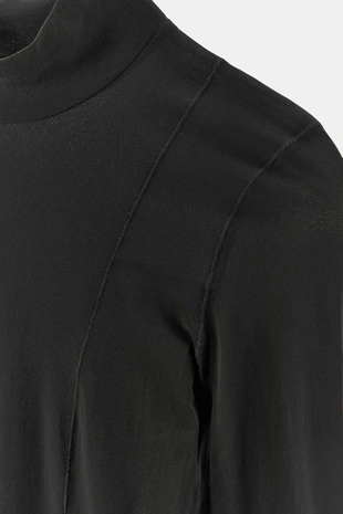 Black | 5919/614/800 - Zara Топ с высоким воротником из полиамида