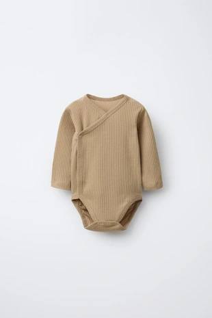 Купить Zara Набор из трех боди с воротником кимоно «птички»