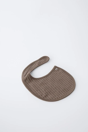 Brown | 4174/741/700 - Zara Комплект из чепчика и нагрудника