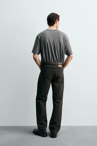 Брюки STRAIGHT FIT из рельефной ткани- Заказать в России