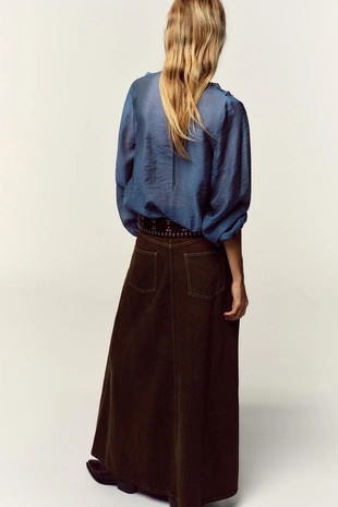 Блуза с воланами- Заказать в России