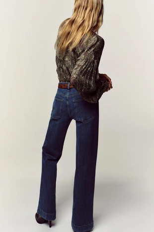 Блуза с принтом и люрексом- Заказать в России