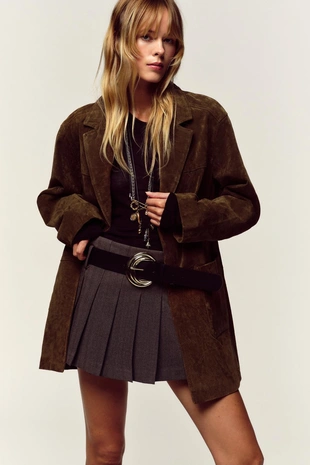 Купить Zara Юбка-шорты со складками и ремнем