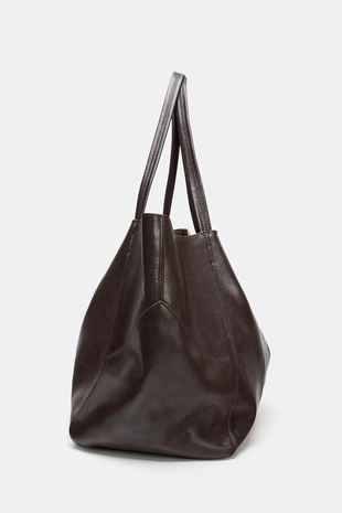 Большая кожаная сумка-шопер- Заказать в России