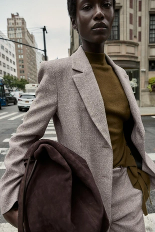 Блейзер из ткани в стиле рустик- Заказать в России