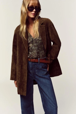 Джинсы Z1975 клеш с высокой посадкой и ремнем- Заказать в России