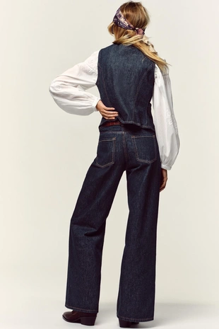 Джинсовый жилет Z1975- Заказать в России