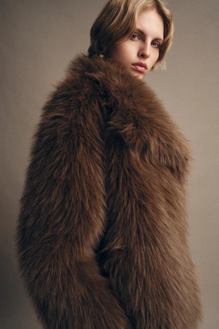 ZW COLLECTION FAUX FUR JACKET- Заказать в России