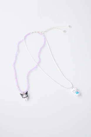 Набор из двух ожерелий с бусинами HELLO KITTY и KUROMI © SANRIO- Заказать в России