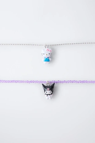 Набор из двух ожерелий с бусинами HELLO KITTY и KUROMI © SANRIO- Заказать в России