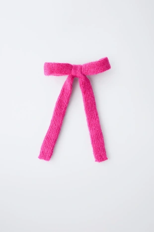 Вязаная заколка для волос с бантом- Заказать в России