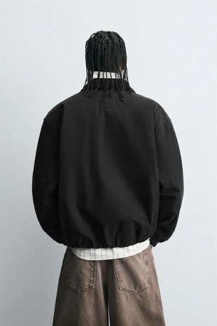 Куртка свободного кроя на молнии- Заказать в России