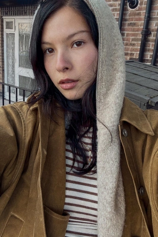 Куртка-накидка из вощеной ткани- Заказать в России