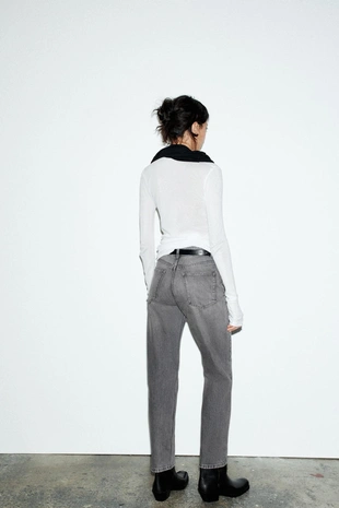 Джинсы TRF MOM FIT с высокой посадкой- Заказать в России