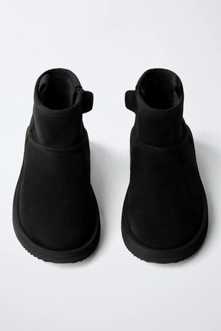 Ботинки с мехом- Заказать в России