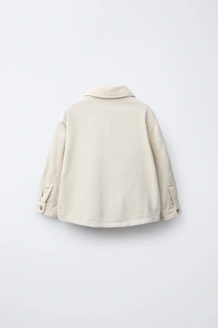 Купить Zara Вельветовая куртка-рубашка с клетчатой подкладкой