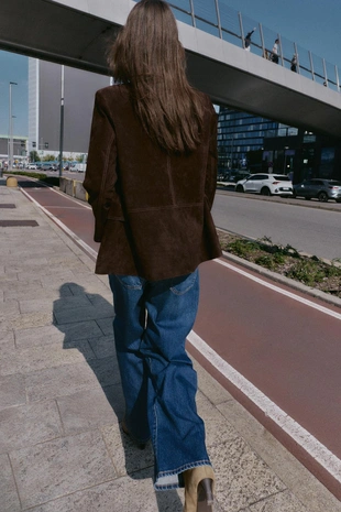 Blue | 6147/160/407 - Zara Джинсы RELAXED SLIM с низкой посадкой Z1975