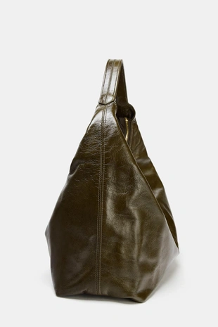 Овальная кожаная сумка- Заказать в России