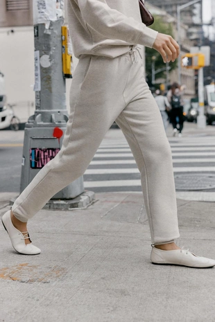 Beige marl | 3199/636/720 - Zara Брюки-джоггеры в стиле рустик