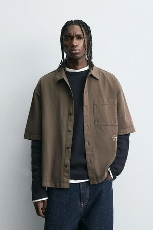 Куртка-рубашка с вышивкой