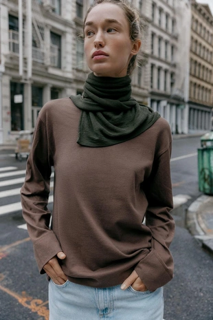 Хлопковая футболка в стиле рустик- Заказать в России