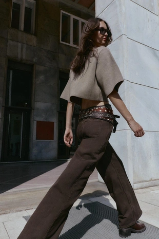 Кардиган с обтянутыми пуговицами- Заказать в России