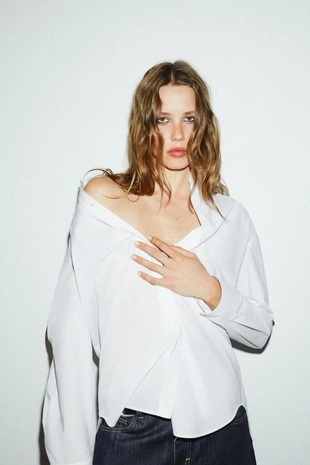 Купить Zara Рубашка из поплина