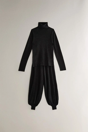 Шерстяные и шелковистые брюки-саруэль- Заказать в России