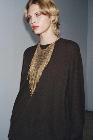 Свитер оверсайз из 100% шерсти- Заказать в России