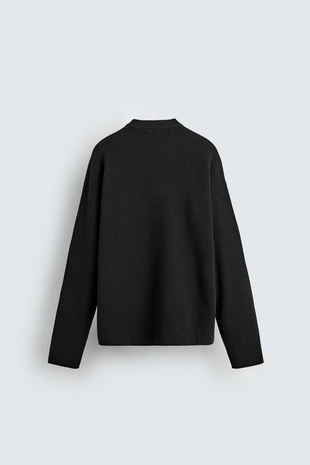 WAFFLE-KNIT TEXTURED SWEATER- Заказать в России