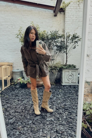 Вельветовая куртка с воротником- Заказать в России